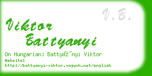 viktor battyanyi business card